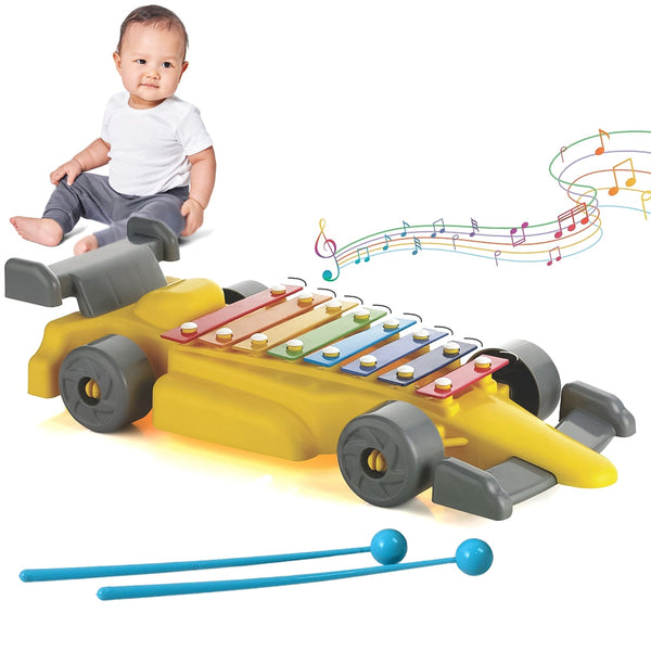 Musical Car Piano Xylophone Toy, Plastic Car Xylophone (1 Set) - justgrabit.in | Just Grab It
