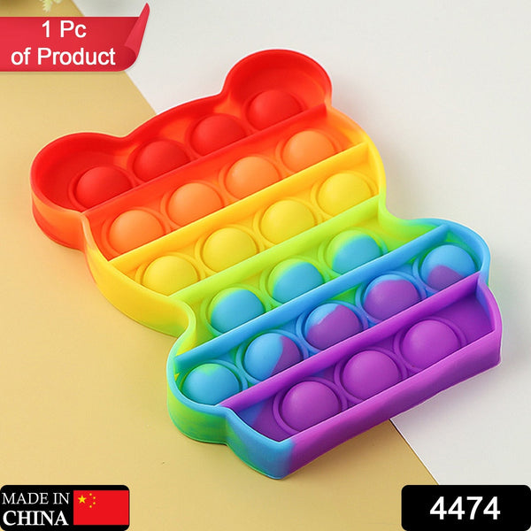 Bear It Fidget Toys Stress Relief Rainbow Toy ( 1 pcs ) - justgrabit.in | Just Grab It