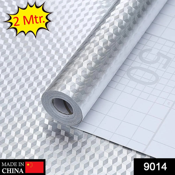 2 Meter Aluminium Foil Sticker used in all kitchen purposes to prevent oily and greasy stains of food while cooking. - Justgrabit Inc.