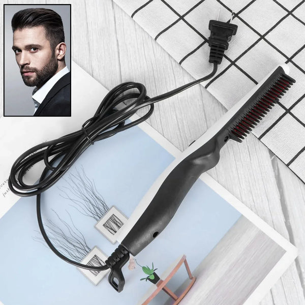 Electric Hair Straightening Comb Portable Straight Beard Comb (1 Pc) - justgrabit.in | Just Grab It