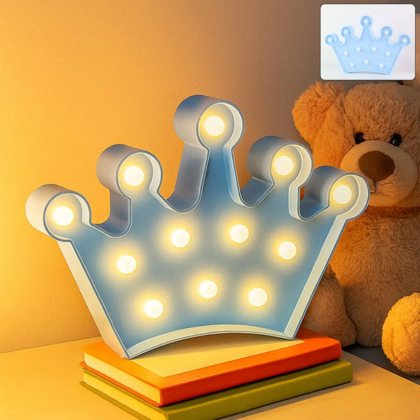 Crown Shaped LED Decorative Night Lamp (1 Pc) - justgrabit.in | Just Grab It