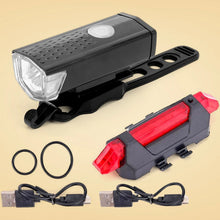 Combo of Bicycle LED USB Rechargeable Head Light and Tail Light (2 Pc Set) - justgrabit.in | Just Grab It