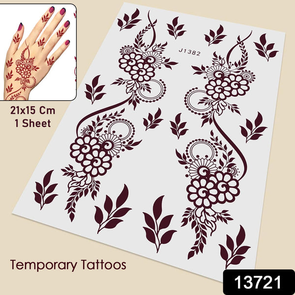 Temporary Tattoos Tattoo Sticker Skin Tattoo Stickers (1 Sheet) - justgrabit.in | Just Grab It
