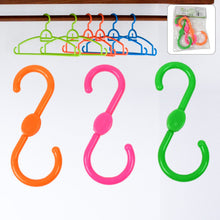 S Shape Plastic Hooks Hanger for Hanging Cloth (3 Pcs Set) - justgrabit.in | Just Grab It