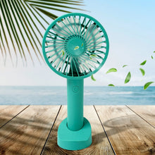 Portable Handheld Fan With 3 Speeds Battery Operated Fan Rechargeable Multi Colors As Base Phone Holder Fan (Battery Included) - Justgrabit Inc.