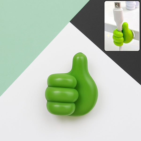 Green Multifunctional Multi functional Hand Shape Wall Clip Hanger Keys Cable Holder - justgrabit.in | Just Grab It
