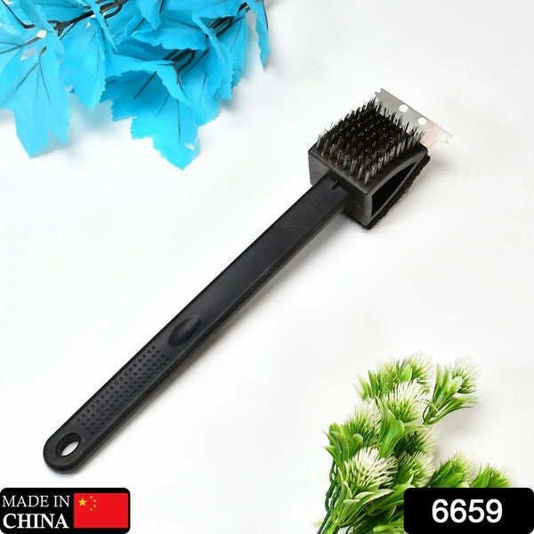 Black 2 Side Use Brush Scarp Cleaning Brush & Wire Brush for Garage Use - Justgrabit Inc.