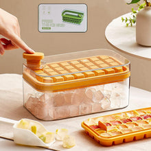 Ice Cube Tray with Lid 32 Grid, Storage Box Kitchen Bar Tool (1 Pc) - justgrabit.in | Just Grab It