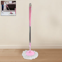 Stainless Steel 360° Rotating Mop with Microfiber Head & Adjustable Rod - justgrabit.in | Just Grab It