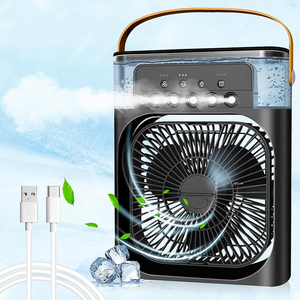 Portable Air Conditioner Fan - Personal Desk Cooling Fan (Battery Not Included) - justgrabit.in | Just Grab It