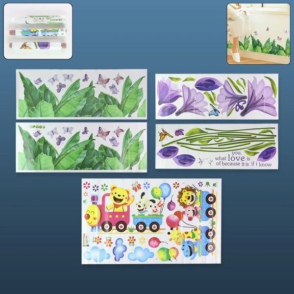 Mix Design Decorative Wall Stickers - (1 Pc) - justgrabit.in | Just Grab It