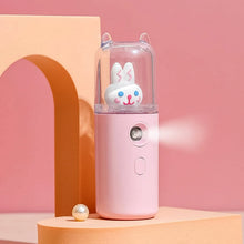 Portable Mini Facial Steamer – USB Rechargeable Nano Mist Sprayer with Cute Cartoon Design - Justgrabit Inc.