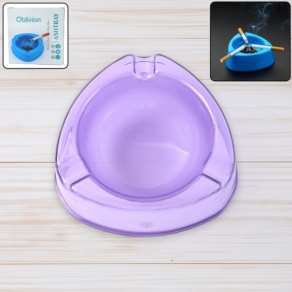 Oblivion Transparent Pueple Plastic Ashtray (1 Pc) - justgrabit.in | Just Grab It