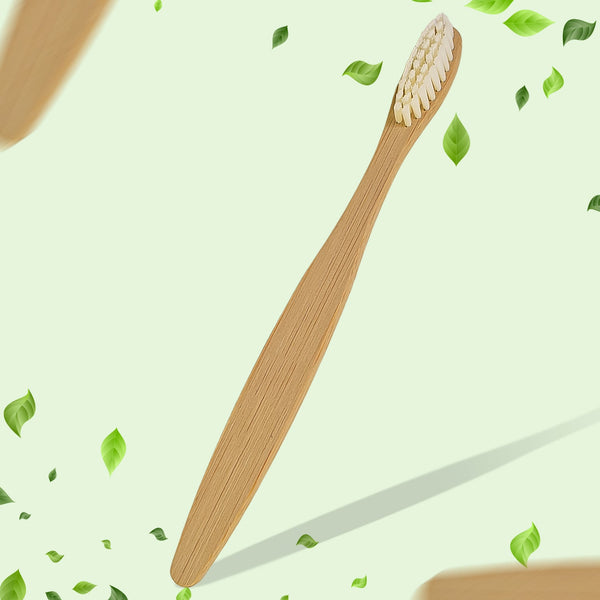 Wooden / Bamboo Brush Toothbrush Ultra Soft Bristles (1 Pc) - justgrabit.in | Just Grab It