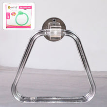 Unbreakable ABS Square Towel Ring Wall Mounted Stand / Holder (1 Pc) - justgrabit.in | Just Grab It