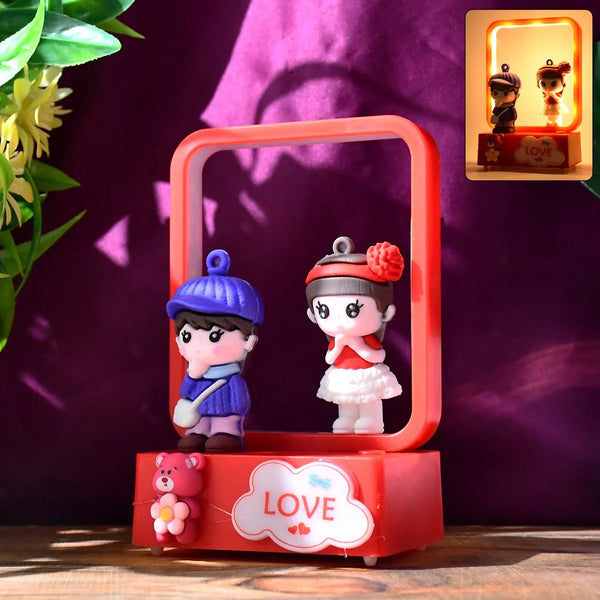 Decorative Love Couple LED Figurine Light (1 Pc) - justgrabit.in | Just Grab It