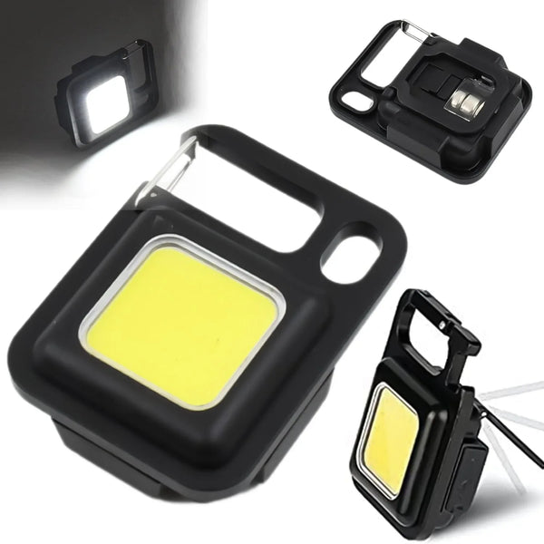 LED Battery Operated Keychain Flashlight with Folding Bracket Bottle Opener (1 Pc) - justgrabit.in | Just Grab It