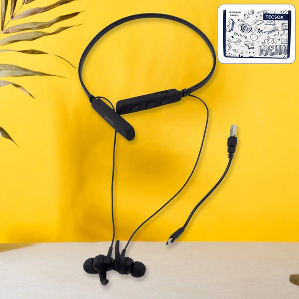 Wireless Bluetooth Earphone with Mic and Call Function With Micro USB (1 Pc) - Justgrabit Inc.