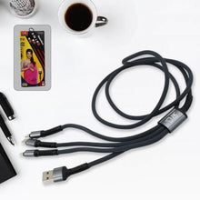 JK 3 in 1 Multi Super Fast Charging Cable (1 Pc / 1200 MM) - justgrabit.in | Just Grab It