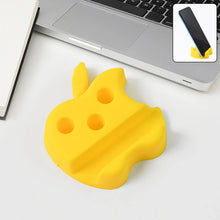 Multi - Functional Apple - Shaped Plastic Mobile Stand with Pen Holder (1 Pc / Mix Color) - Justgrabit Inc.