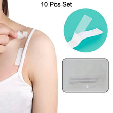 Waterproof Anti - Skid Transparent Medical Tape for Lingerie (10 Pcs Set) - justgrabit.in | Just Grab It