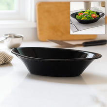 Plastic Marin Serving Bowl – Elegant Oval Deep Bowl (1 Pc / Balck) - justgrabit.in | Just Grab It