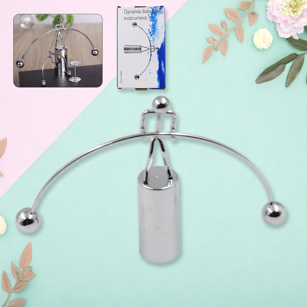 Mini Steel Balance Toy Newton Cradle Pendulum Desk Metal Decoration for Home Crafts - justgrabit.in | Just Grab It
