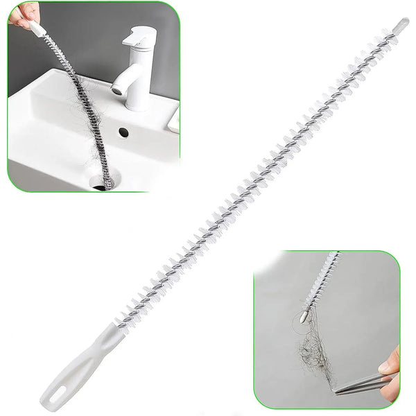 Flexible Sink Cleaning Brush Water Pipe Drain Dredge Tool (48 CM / 1 Pc) - justgrabit.in | Just Grab It