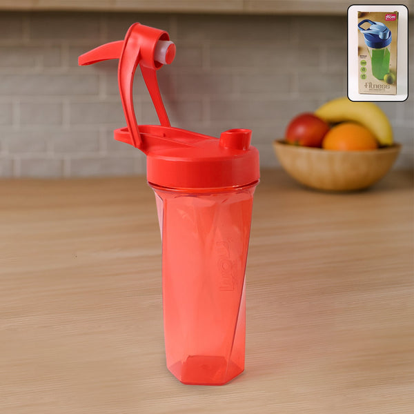 Supermom Manual Stirring Fitness Shaker Bottle with Hand Crank Approx 800 ML (1 Pc) - justgrabit.in | Just Grab It