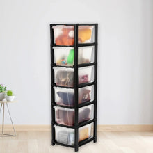 6 - Layer Modular Plastic Drawer Storage Cabinet - Justgrabit Inc.