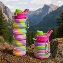 Colorful Collapsible Silicone Water Bottle (1 Pc) - justgrabit.in | Just Grab It