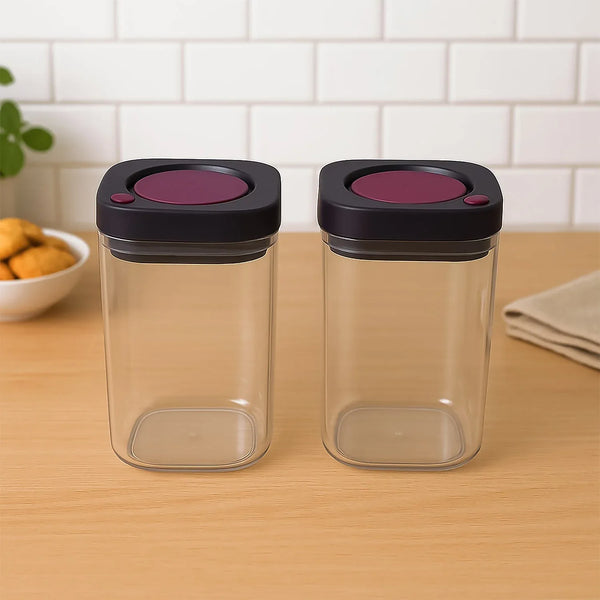 Supermom Airtight Kitchen Storage Containers (2 Pc Set / 1200ml) - Justgrabit Inc.
