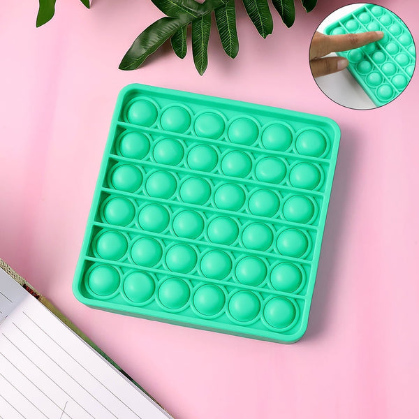 Premium Square Shape Silicone Pop It Fidget Toy (1 Pc) - justgrabit.in | Just Grab It