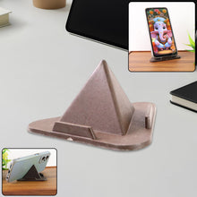 Pyramid Brown Mobile Stand with 3 Different Inclined Angles - justgrabit.in | Just Grab It