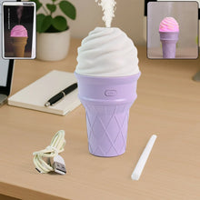 Ice Cream Cone Shape Air Freshener Humidifier (1Pc / Purple ) - Justgrabit Inc.