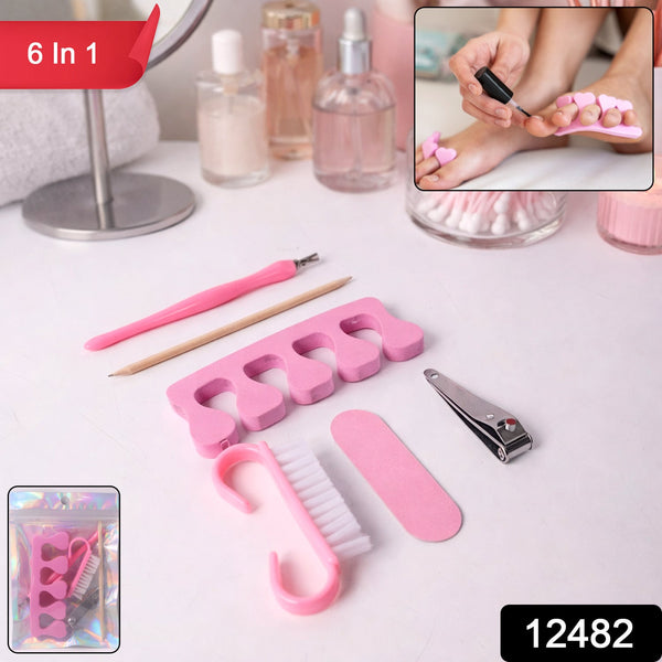 6 - in - 1 Multipurpose Manicure and Pedicure Grooming Kit - justgrabit.in | Just Grab It
