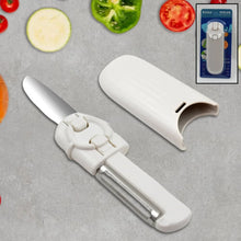 Dual - Use Knife and Peeler, 2 - in - 1 Stainless Steel Blades Wiith case (1 Pc) - justgrabit.in | Just Grab It