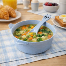 Wheat Straw Kids Soup Bowl with Matching Spoon (240ML, 1 Set ) - justgrabit.in | Just Grab It