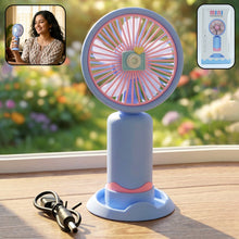Dual - Use Rechargeable Mini Handheld & Table Fan (1 Pc) - justgrabit.in | Just Grab It