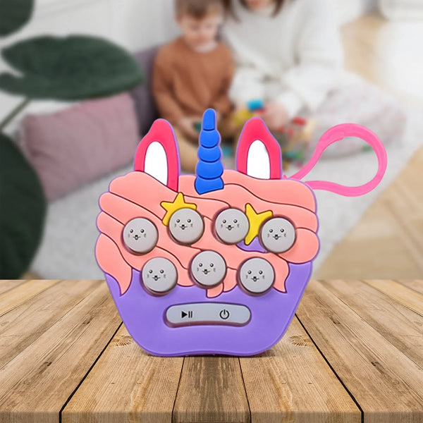 Mini Push Bubbles Game with Keychain & Music Game (1 Pc) - justgrabit.in | Just Grab It
