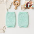 Mint Green Toddler Wool Knit Leg Warmer (Knee Guard) - justgrabit.in | Just Grab It