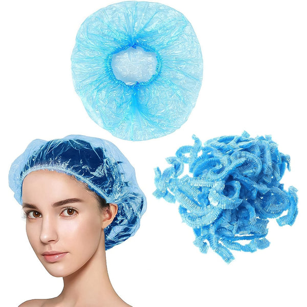Shower Cap, Waterproof Disposable Shower Cap, 100 Pieces, Hair accessories - justgrabit.in | Just Grab It