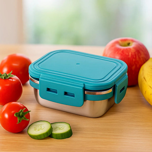 Apex Stainless Steel Mini Stack Plate Food Container (Approx 200 ML) - justgrabit.in | Just Grab It