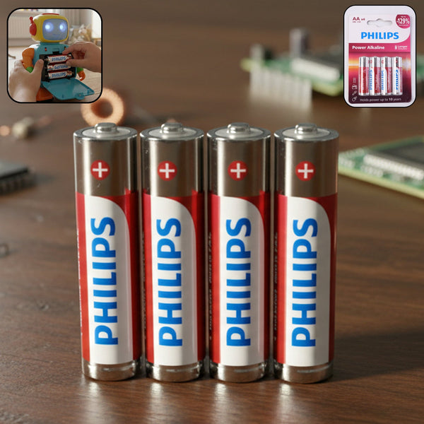 AA Alkaline Batteries 4 Piece Pack - justgrabit.in | Just Grab It