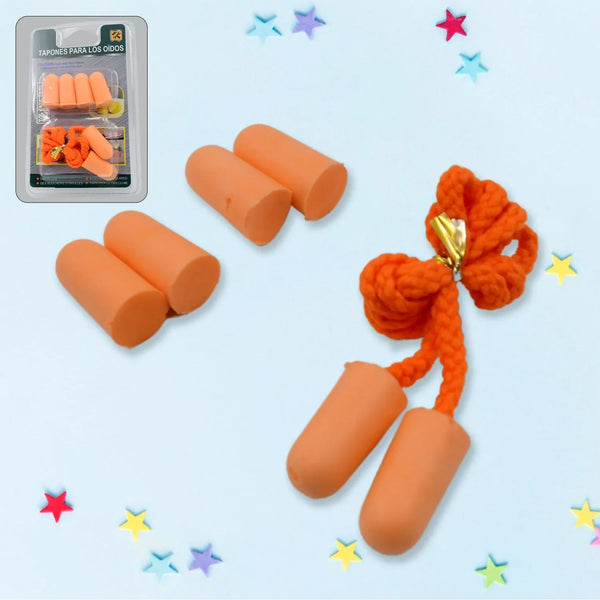 Earplugs Soft Foam Earplugs Sleeping Noise Cancelling for Hearing Protection (3 Pairs) - justgrabit.in | Just Grab It