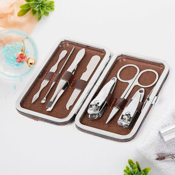 Pedicure & Manicure Tools Kit For Women, Nail Clipper (7in1) - Justgrabit Inc.