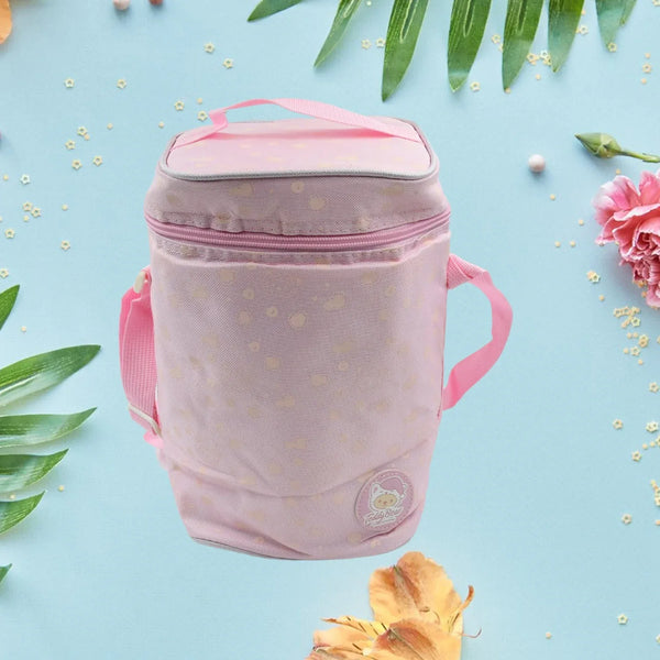 Cute Animal Zip Lunch Bag with Adjustable Strap – Reusable & Durable (1 Pc) - Justgrabit Inc.
