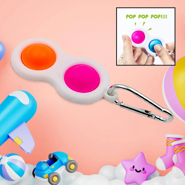 Simple Dimple Fidget Toy Mini Keychain - Justgrabit Inc.