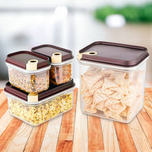 Ritu Push 'N' Lock Airtight Food Storage Container Set (4 Pc) - justgrabit.in | Just Grab It