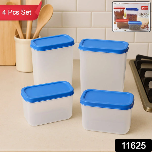 Apex Glory Plastic Storage Container Box Set (4 Pc) - Justgrabit Inc.